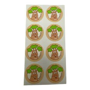 Vintage Scratch n Sniff  8 Stickers Tree-Mendous Treemendous Tree Stinky Sticker